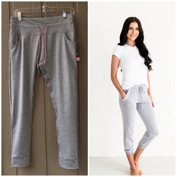 Cali Sport soft gray lounge pants joggers leggings - Picture 1 of 10